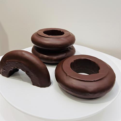 Baumkuchen mit Zartbitterschokolade