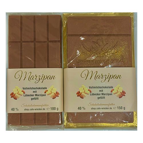Gefüllte Vollmilchschokolade Lübecker Marzipan
